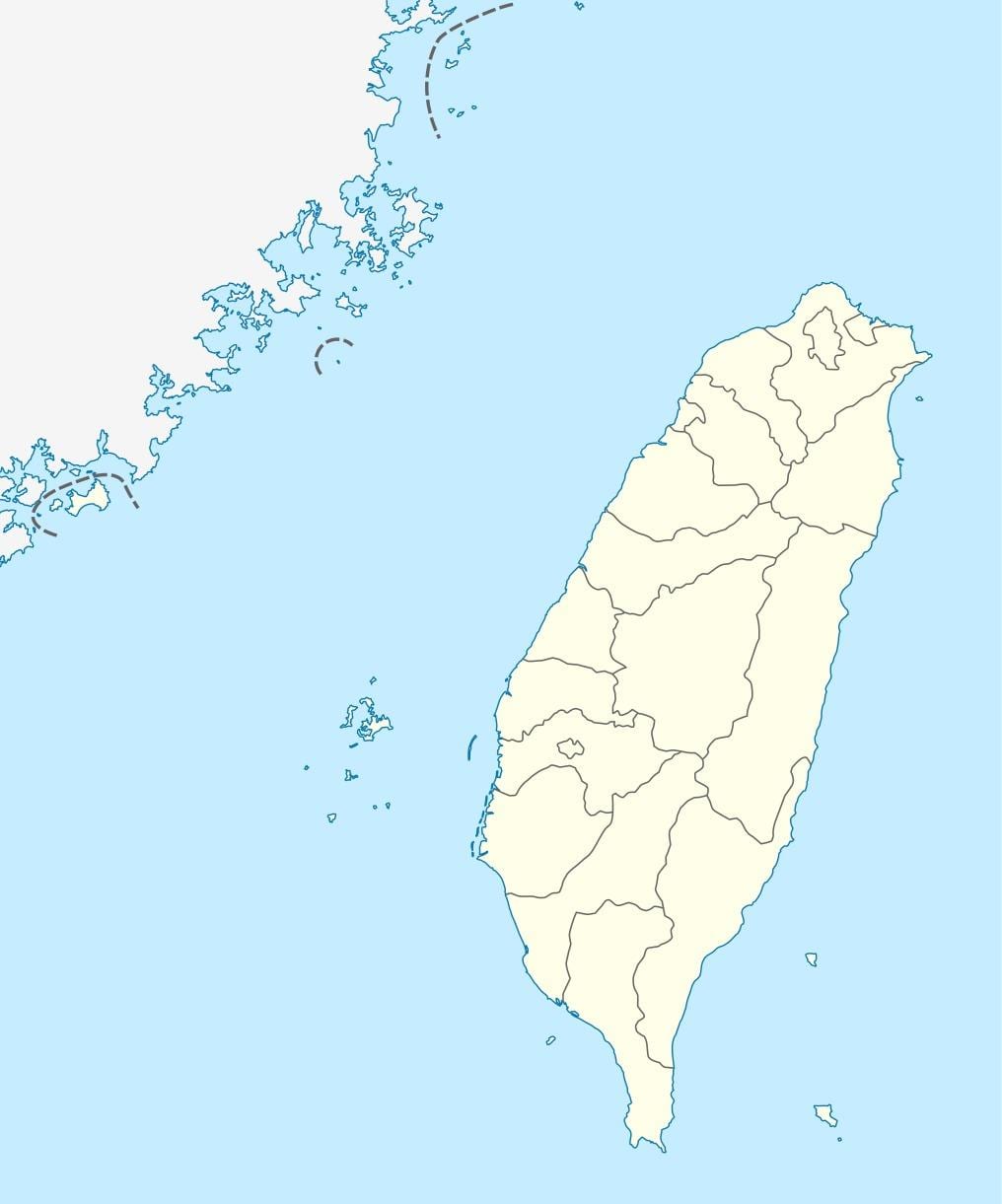 地图的台湾矢量