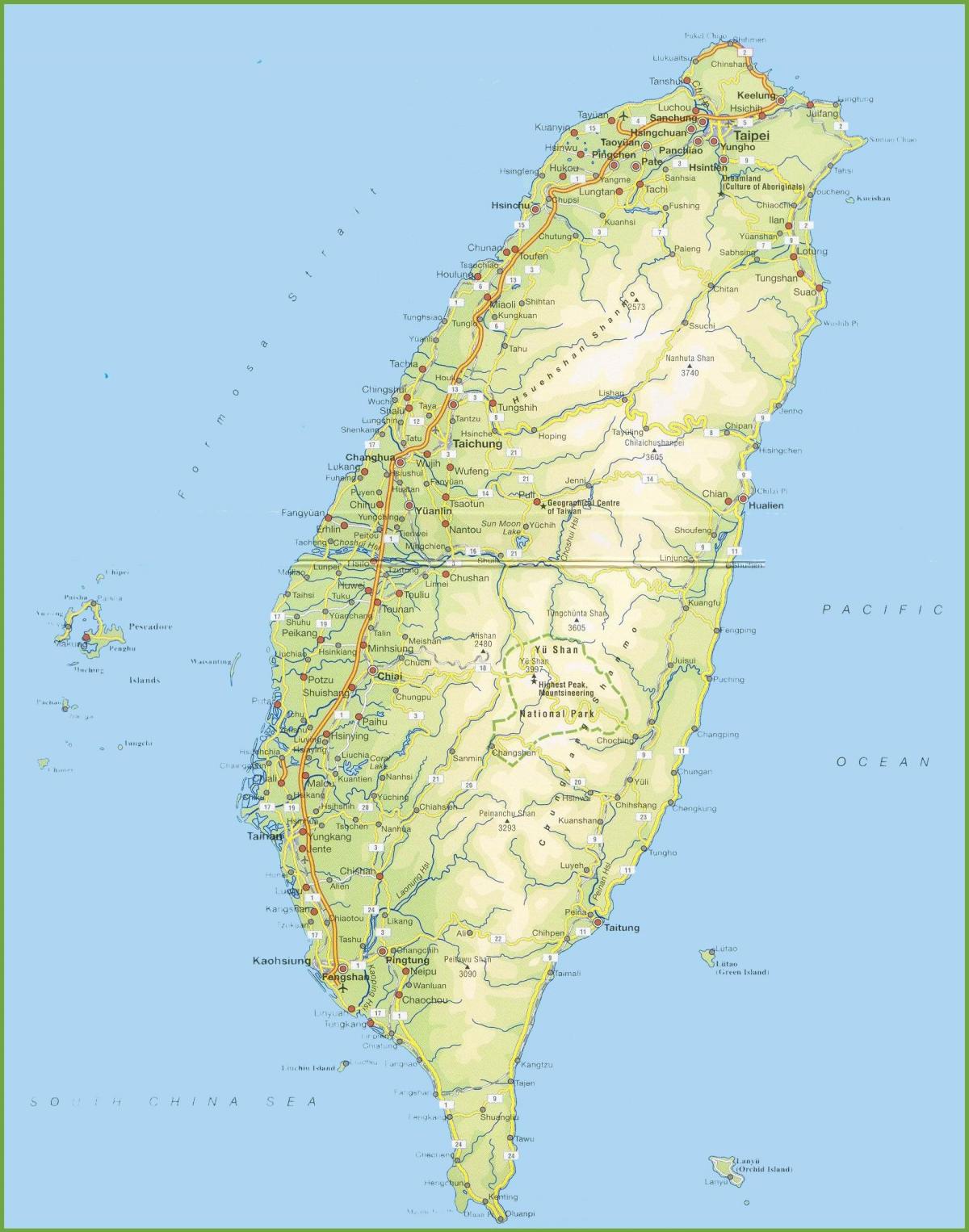 地图的台湾