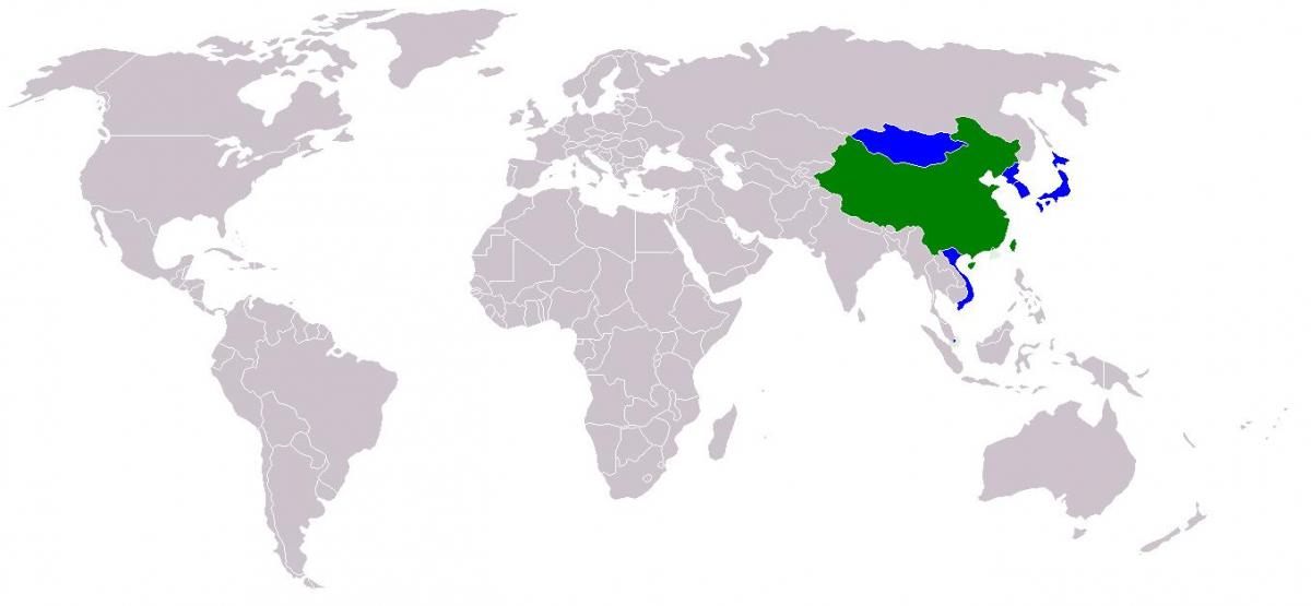 台湾地图，在中文版本