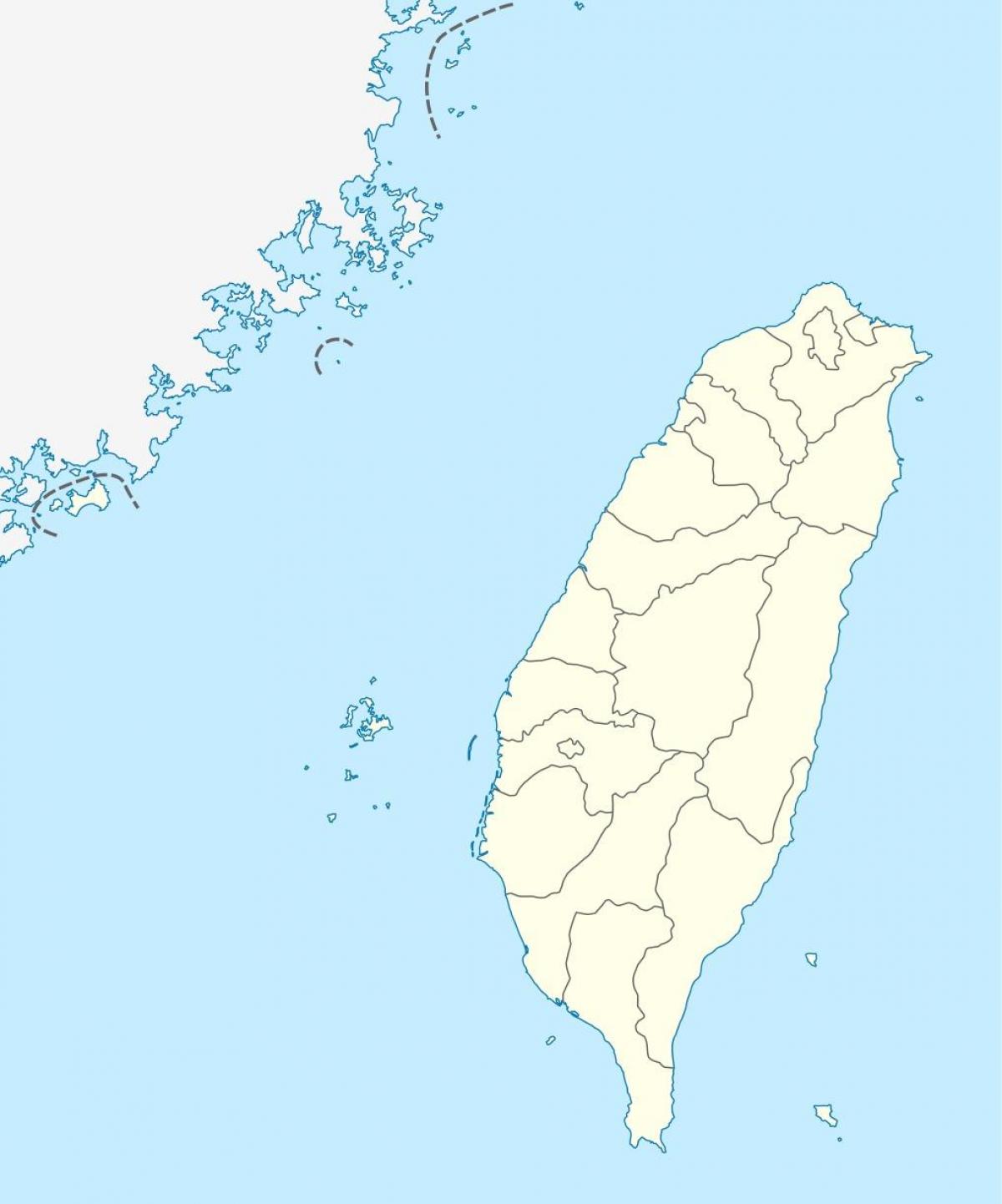 地图的台湾矢量