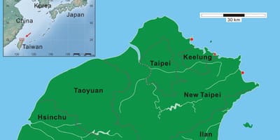 台湾北部地图