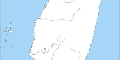 地图的台湾的轮廓