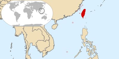 台湾的全球地图