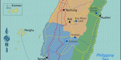 台湾旅游景点地图