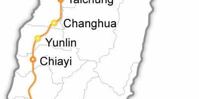 台湾子弹火车的地图